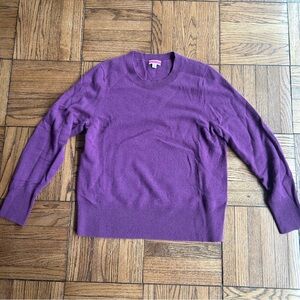 J.Crew Cashmere Purple Sweater medium